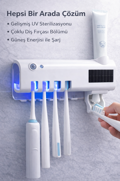 UV Diş Fırçası Sterilizatörü ve Dispenseri
